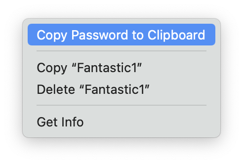 Copy Password to Clipboard