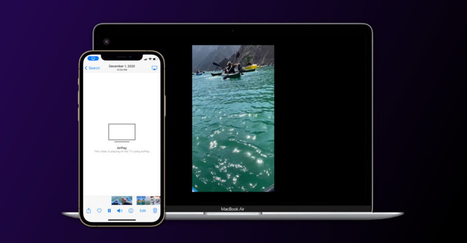 AirPlay from iPhone to Mac macOS 12 Monterey