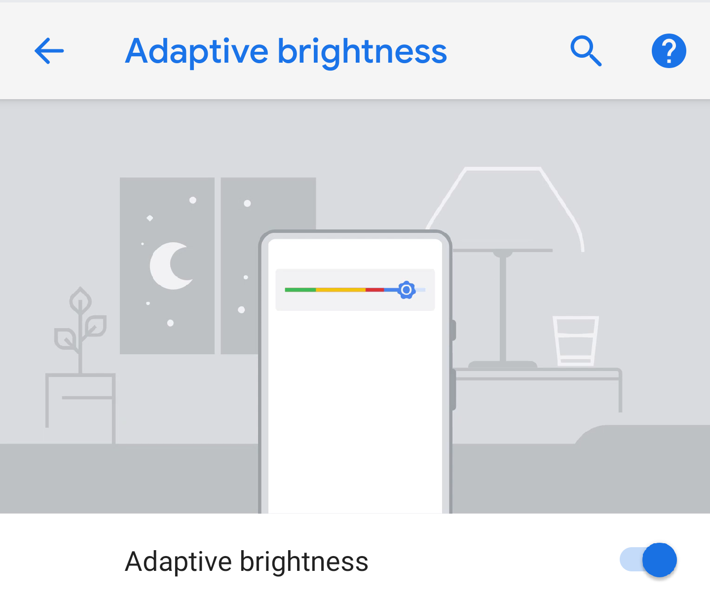 Image result for android p adaptive brightness