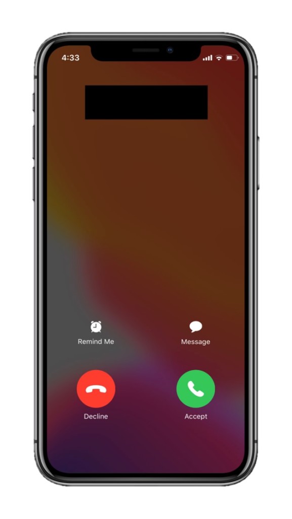 iOS 13 calling interface