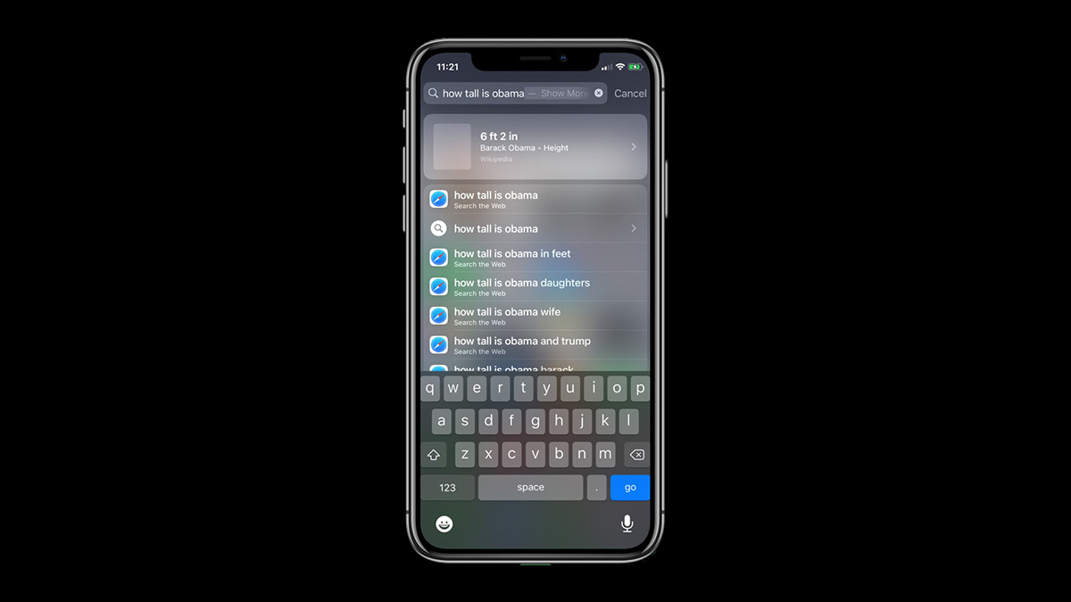Improved Spotlight Search in iOS 14