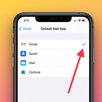 How to set Gmail as default email app on iphone
