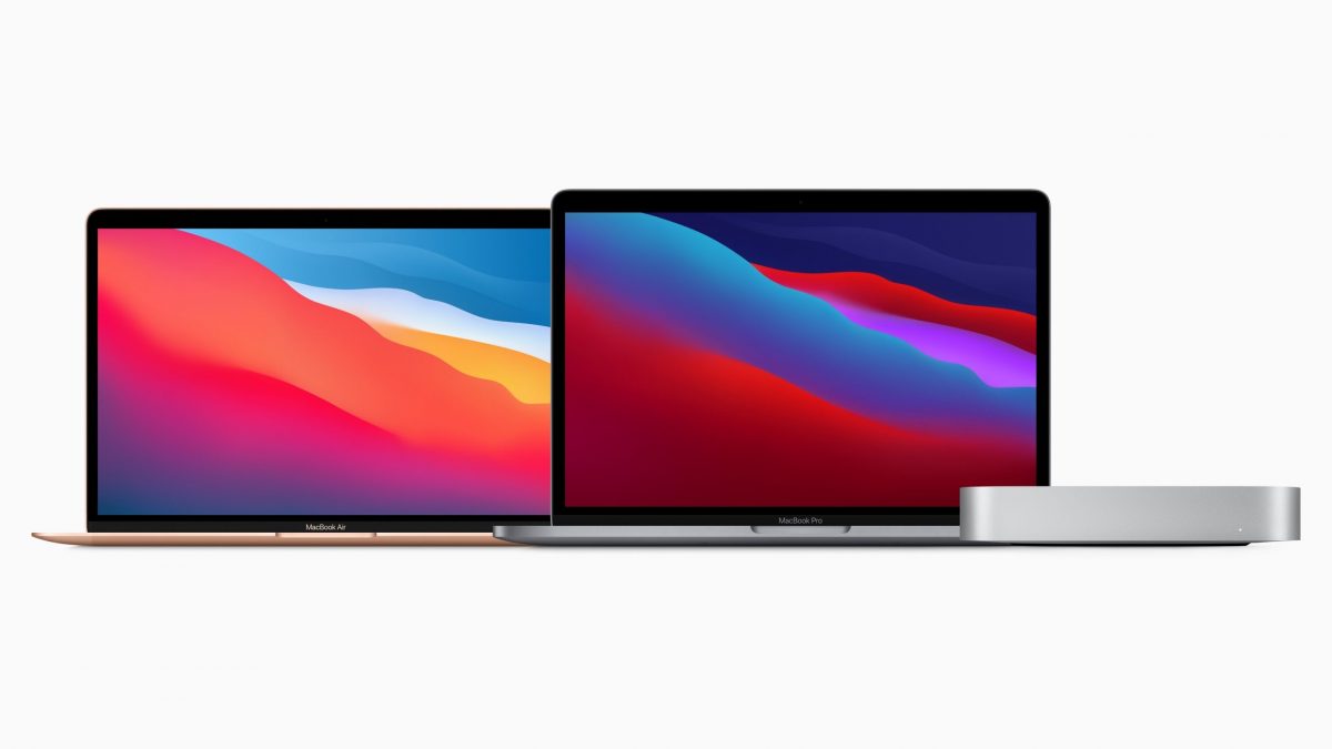 MacBook Air, MacBook Pro, and Mac mini with M1 chip