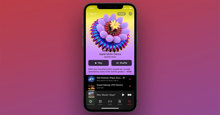 Apple Music revamped album and playlist artwork