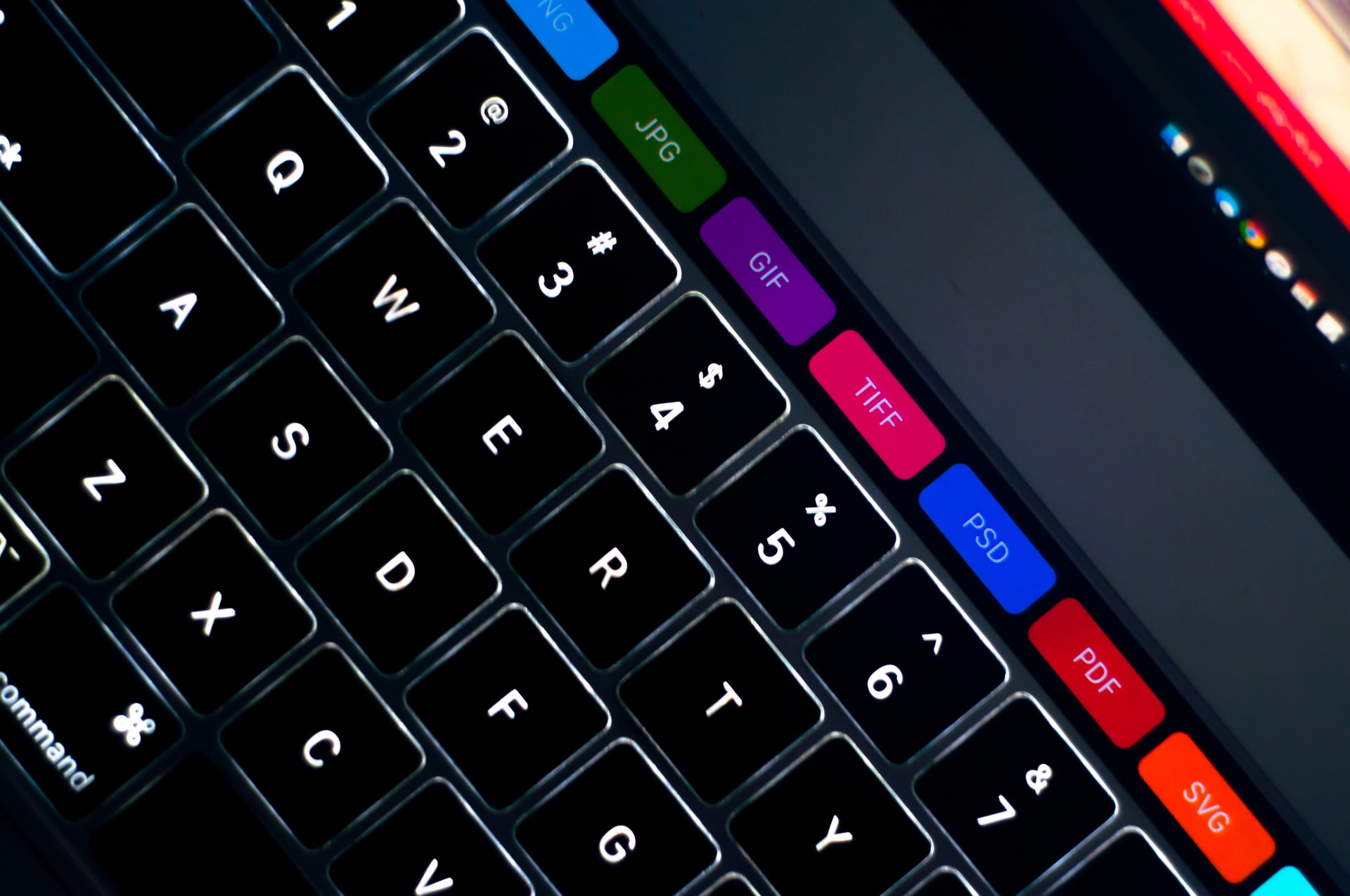 MacBook with a Touch Bar