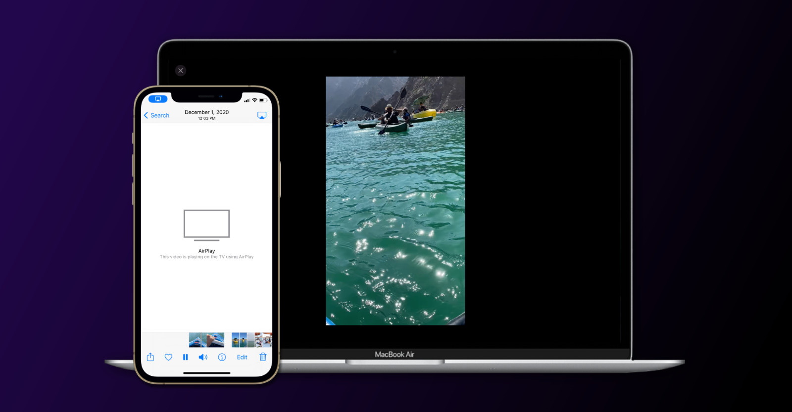 AirPlay from iPhone to Mac macOS 12 Monterey