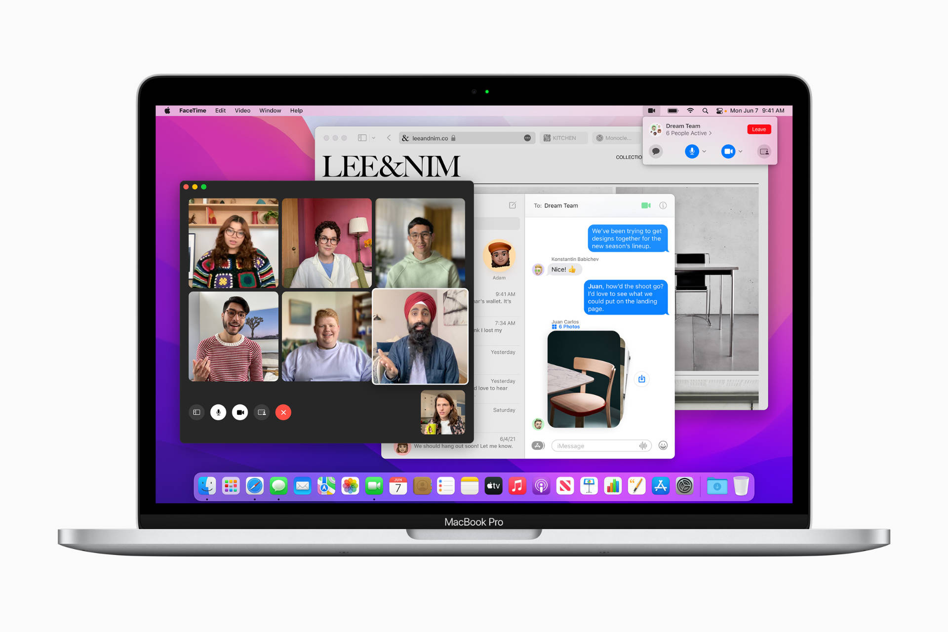 FaceTime Screen Sharing on macOS Monterey