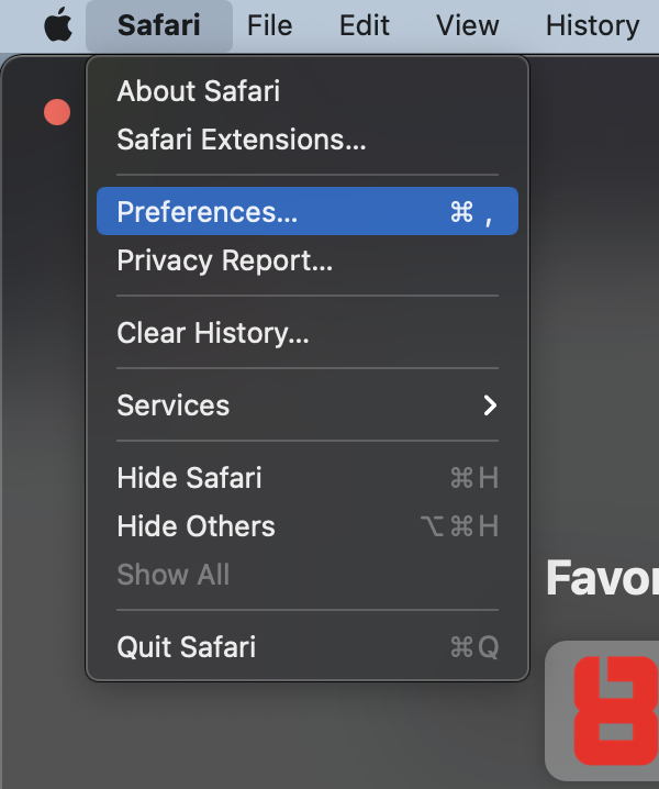 Getting-to-Safari-Preferences