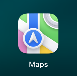 New Maps Icon in macOS Monterey and iOS 15.