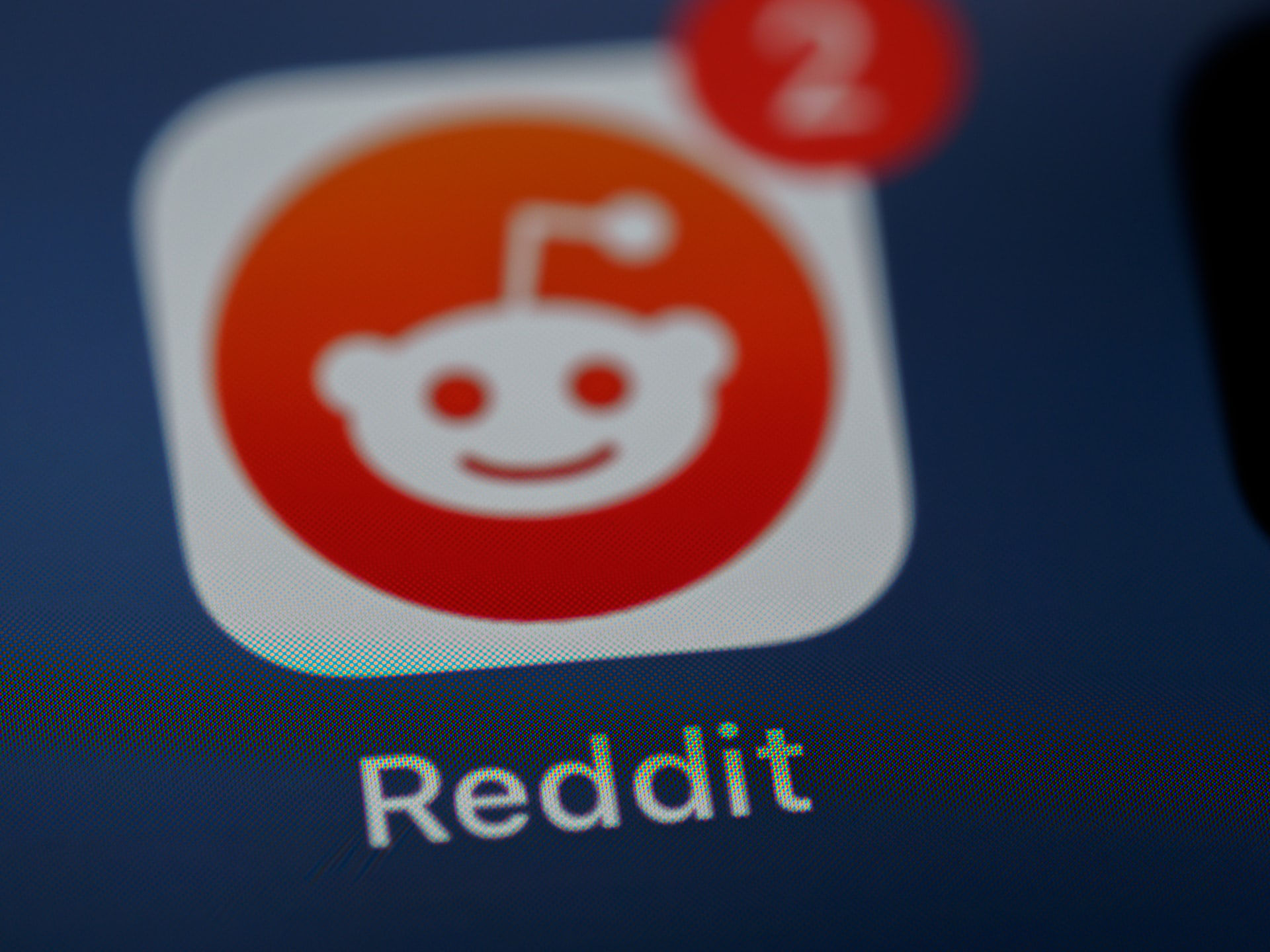 Reddit's app icon on iPhone